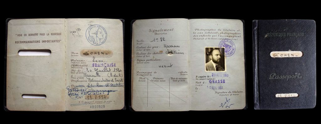 Leon Cohen born in Marseille 1930. Issued at Grasse 1959.